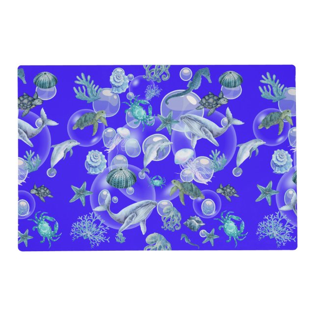 Watercolor Under the Sea  Placemat (Front)