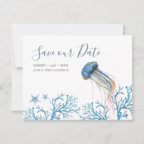 Watercolor Under the Sea Save the Date