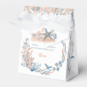 Watercolor Under the Sea Whale Baby Shower Favor Boxes