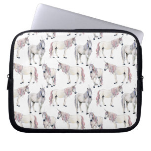 Watercolor Unicorn Fairy Tale Pattern Laptop Sleeve