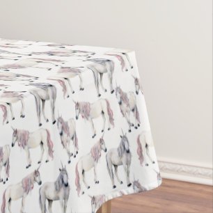 Watercolor Unicorn Fairy Tale Pattern Tablecloth