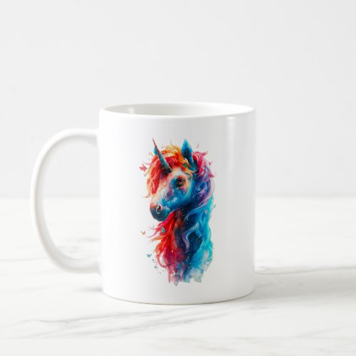 Watercolor Unicorn Horse  Coffee Mug