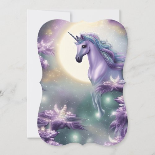 Watercolor Unicorn Note Card