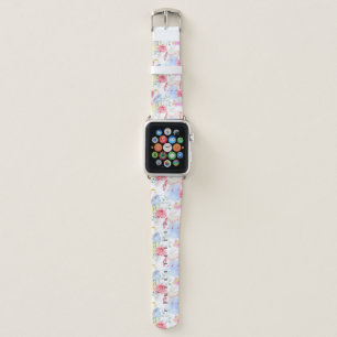 Watercolor Unicorn & Pegasus Pattern Apple Watch Band