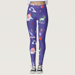 Watercolor Unicorns Leggings