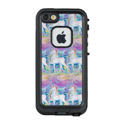 Watercolor Unicorns LifeProof FRĒ iPhone SE/5/5s Case