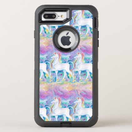 Watercolor Unicorns OtterBox Defender iPhone 8 Plus/7 Plus Case