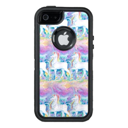 Watercolor Unicorns OtterBox Defender iPhone Case