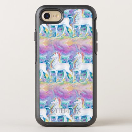 Watercolor Unicorns OtterBox Symmetry iPhone 8/7 Case