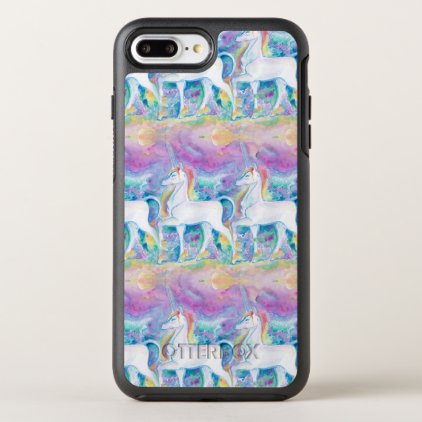 Watercolor Unicorns OtterBox Symmetry iPhone 8 Plus/7 Plus Case