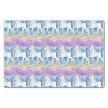 Watercolor Unicorns Tissue Paper