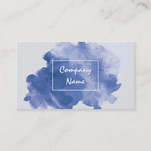 Watercolor Unique Business Cards (Front)