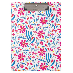Watercolor Uplifting Floral Pattern Clipboard