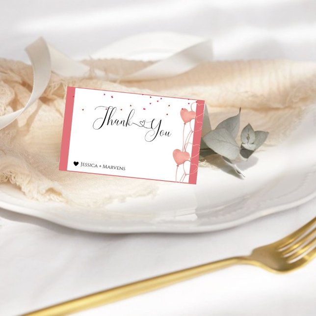 watercolor valentine bridal shower thank you cards (Creator Uploaded)