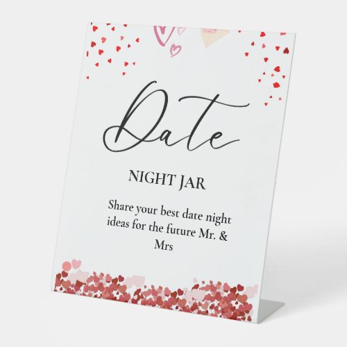 Watercolor valentine Bridal Shower wedding Sign