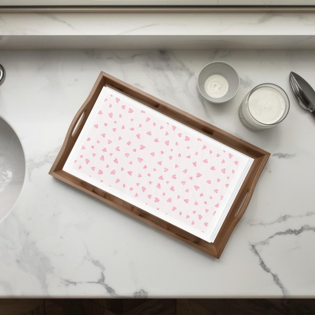 Watercolor Valentine Hearts Paper Guest Towels (Creator Uploaded)