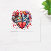 Watercolor Valentines cats with love (Desk)