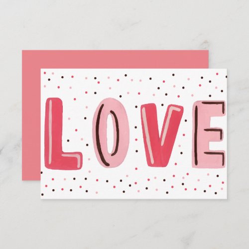 Watercolor Valentines Day Card