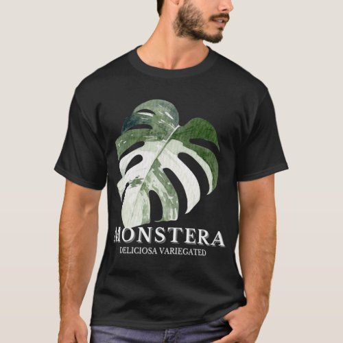 Watercolor Variegated Monstera  Monstera Art  Hous T_Shirt