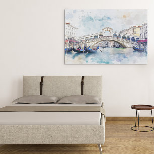 Watercolor Venice, Italy  Poster
