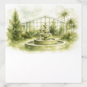 Watercolor Venue Envelope Liner