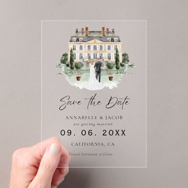 Watercolor Venue Wedding Save the Date  (Insitu (Handheld))