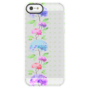 Watercolor vertical seamless pattern border permafrost iPhone SE/5/5s case