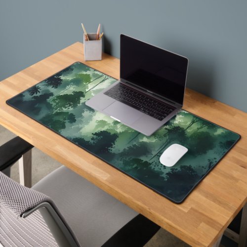 Watercolor vibrant canopy desk mat