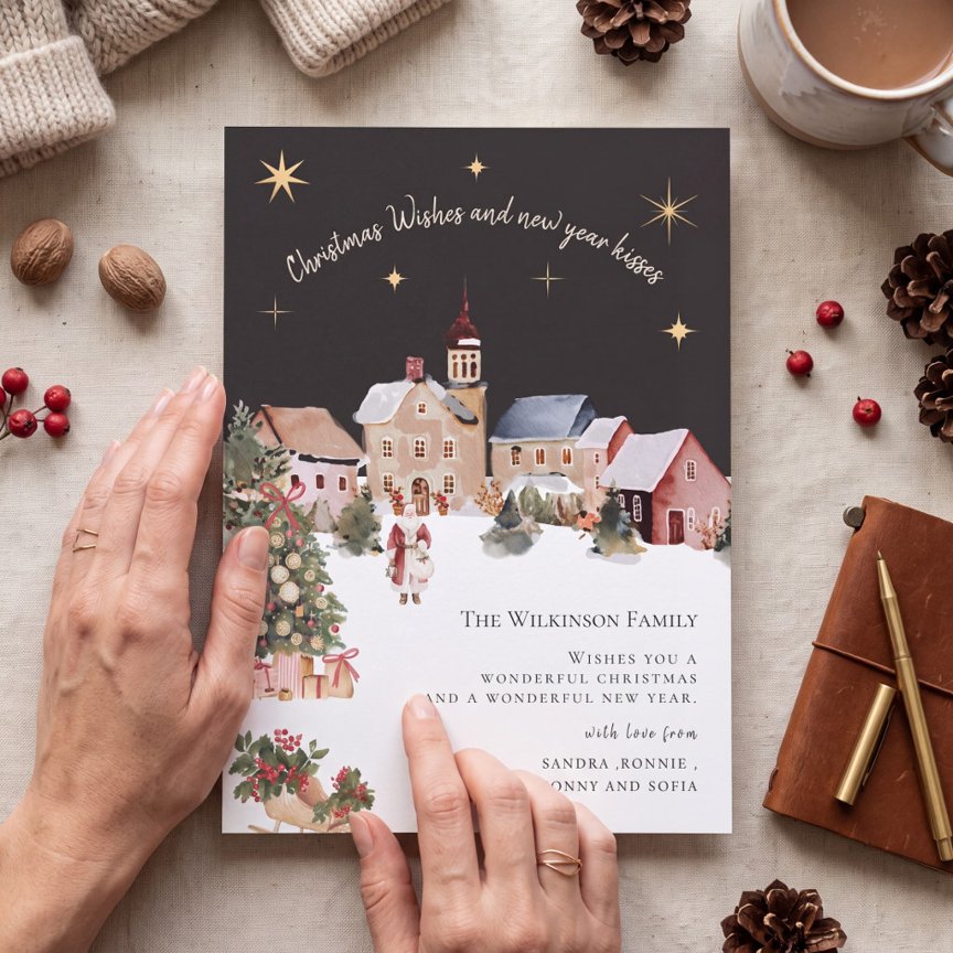 Whimsical Snowy Christmas Village Collection