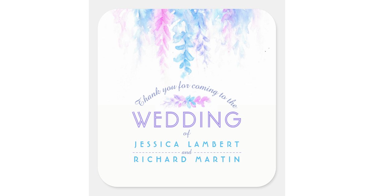 Eucalyptus wedding personalized initial stickers