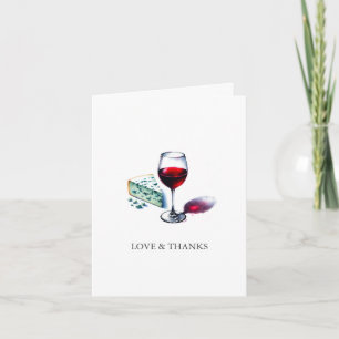 Watercolor Vineyard Thank You Card