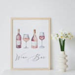Watercolor Vino Before Vows Wine Bar Sign at Zazzle