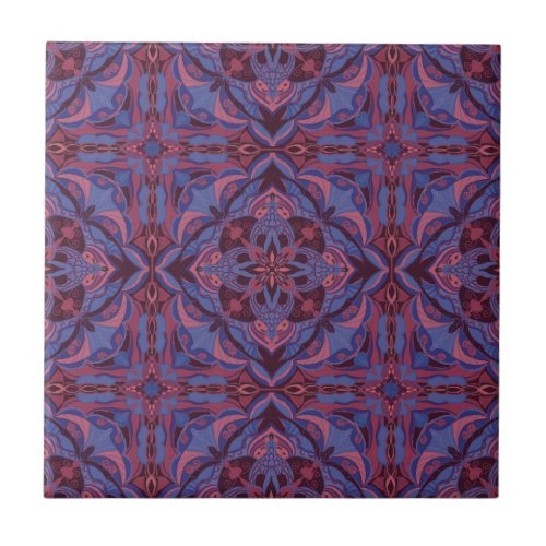Watercolor Vintage Azulejo Spanish Tile 