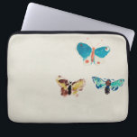Watercolor vintage blue butterflies. Odilon Redon  Laptop Sleeve<br><div class="desc">Watercolor vintage blue butterflies by Odilon Redon.</div>