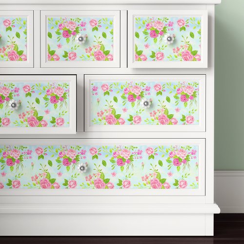Custom Gift Wrap And Tissue Paper 14 Watercolor Vintage English Roses Decoupage Tissue Paper