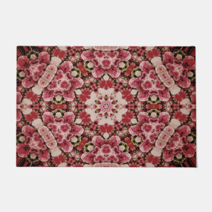 Watercolor Vintage Floral Geometric Doormat