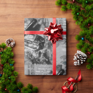 Watercolor Vintage Piano Sheet Music Notes Art Wrapping Paper