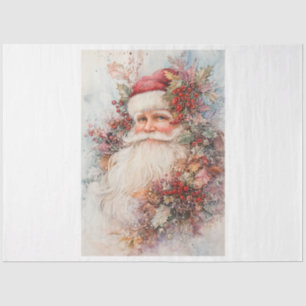 Watercolor Vintage Santa 2 Tissue Paper
