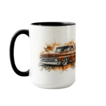 Watercolor Vintage Street Rod Truck Mug