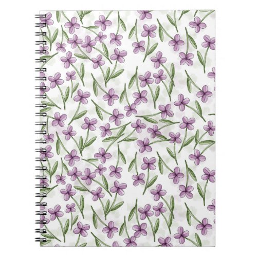 Watercolor Violets Notebook