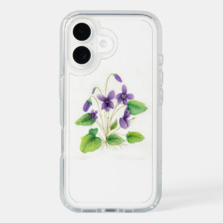 Watercolor Violets iPhone 16 Case