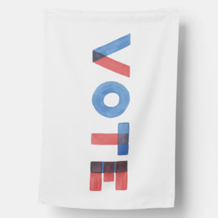 Watercolor VOTE House Flag
