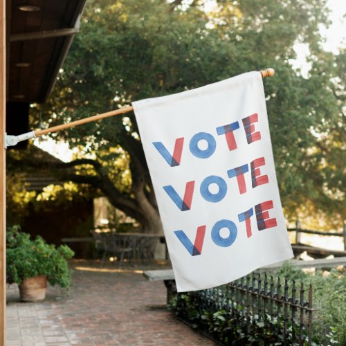 Watercolor VOTE VOTE VOTE House Flag