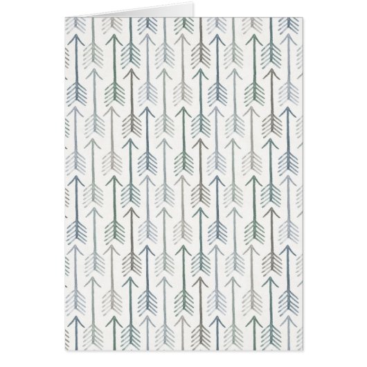 Watercolor Wanderlust Arrow Pattern Cards (Front)