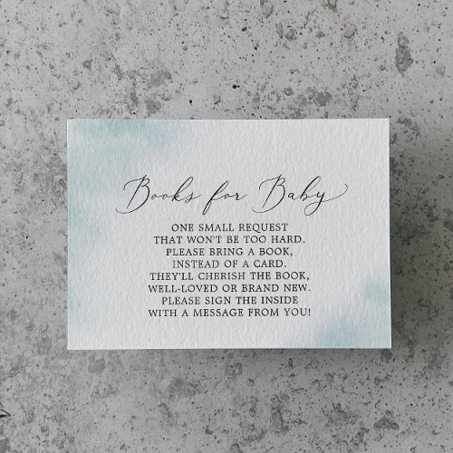 Watercolor Wash | Blue Baby Shower Books for Baby