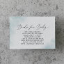 Watercolor Wash | Blue Baby Shower Books for Baby Enclosure Card
