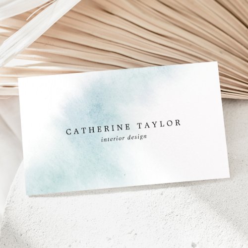 Watercolor Wash  Blue Business Card