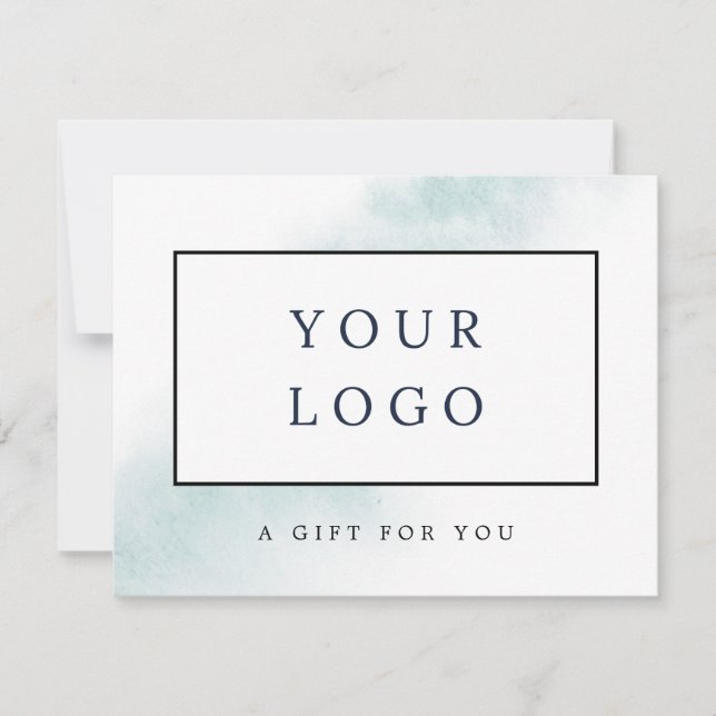 Watercolor Wash | Blue Gift Certificate (Front)