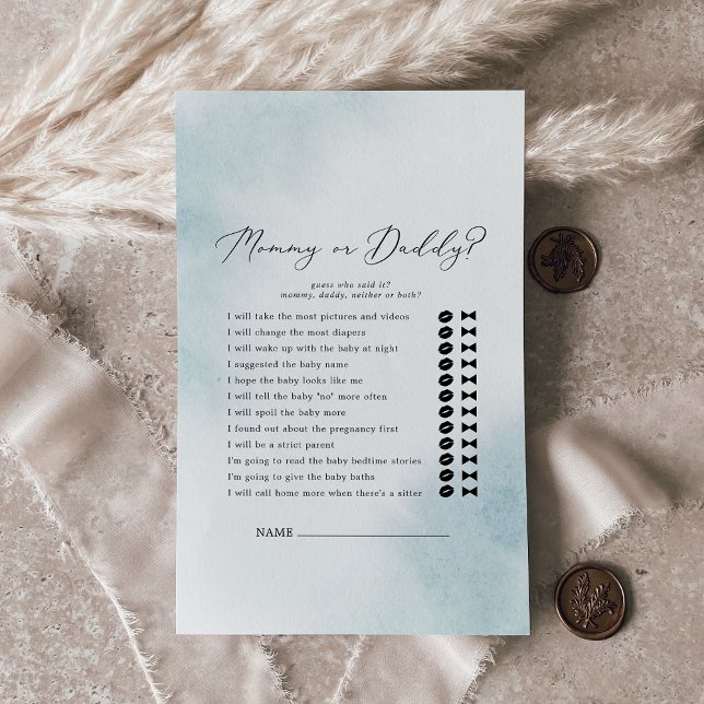 Watercolor Wash | Blue Mommy or Daddy Game (Creator Uploaded)