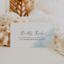 Watercolor Wash | Blue Wedding Website RSVP Enclosure Card